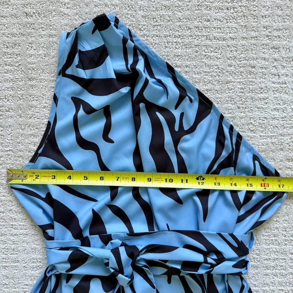 NWT EMPORIUM-ALLURE | One-Shoulder Maxi Dress w/Split & Sleeveless Design Sz M - Picture 4 of 7